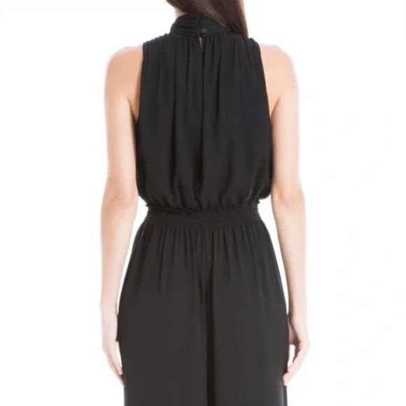 NWT, Max Studio, Mock Neck Sleeveless Stretch Crepe Jumpsuit, Size X-Small - Picture 4 of 4